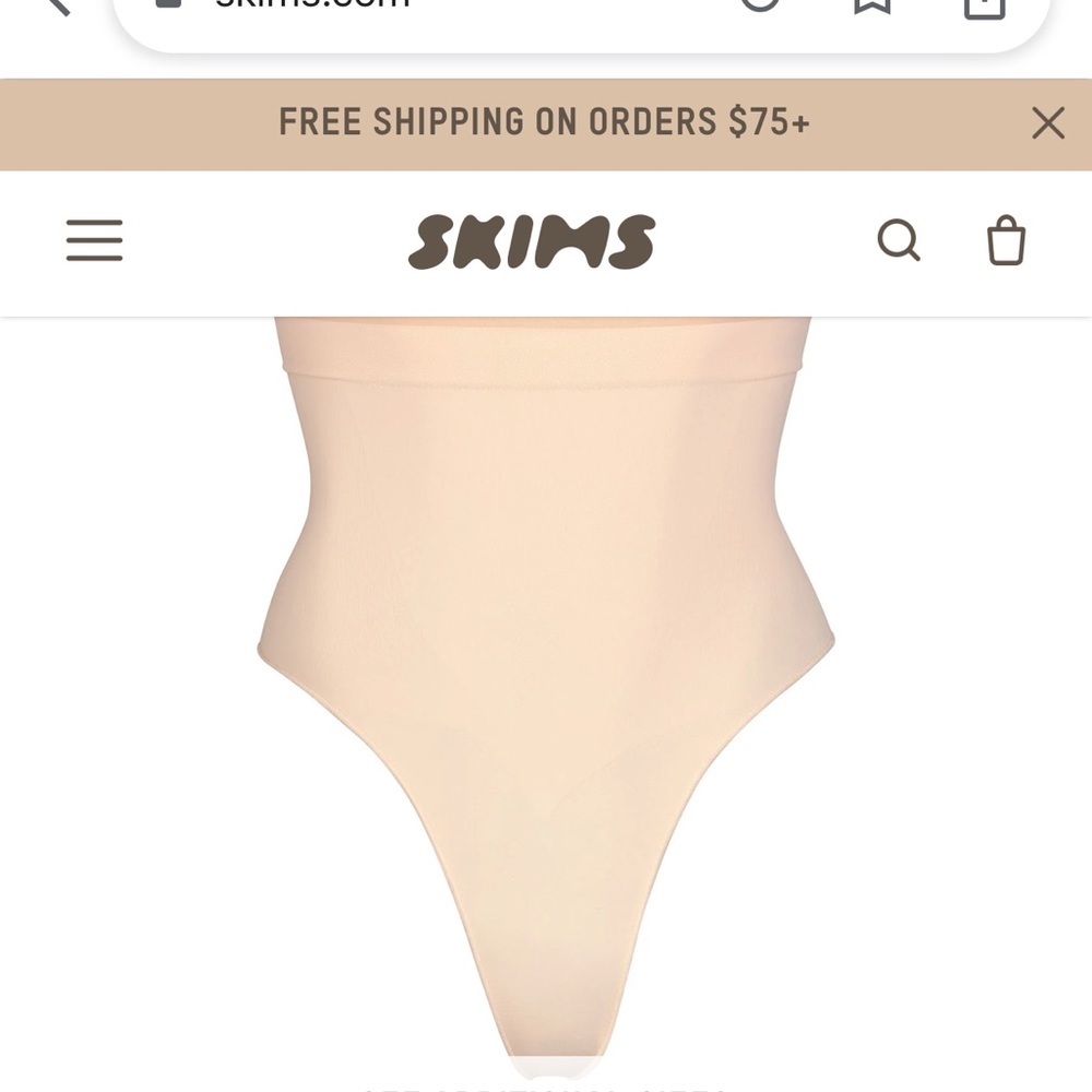 Brand new SKIMS Sculpting mid waist thong